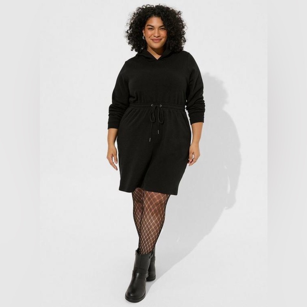 TORRID BNWT 3X Mini Fleece Hoodie Sweatshirt Dress